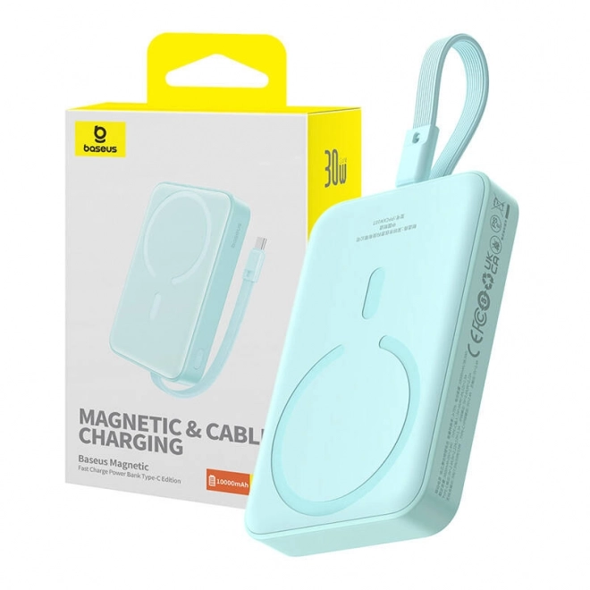Magnetická mini powerbanka Baseus 10000mAh USB-C 30W MagSafe modrá
