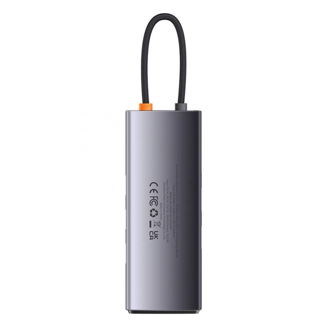 Rozbočovač 7v1 Baseus řady Metal Gleam, USB-C na 3x USB 3.0 + HDMI + USB-C PD + VGA + Ethernet RJ45