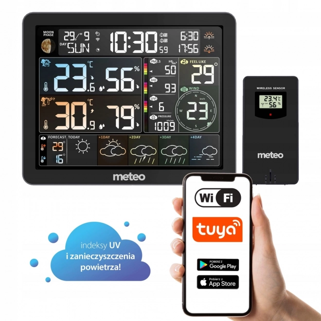 WiFi Meteorologická stanice s měřením znečištění ovzduší
