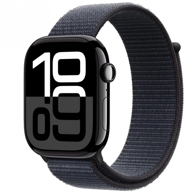 Hodinky Watch Series 10 GPS, 46mm hliníkový kryt v barvě onyxu se sportovním řemínkem v barvě inkoustu