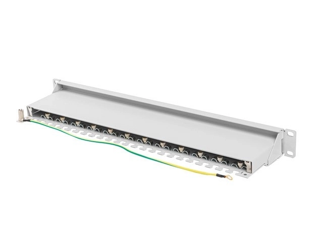 Patch panel 24 portů Cat 7 pro rack