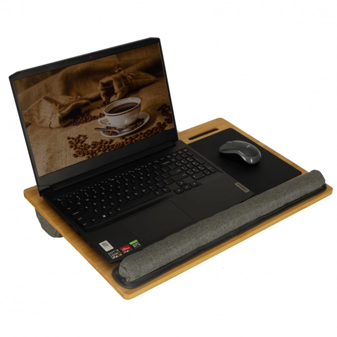 Dřevěný stolek pod notebook