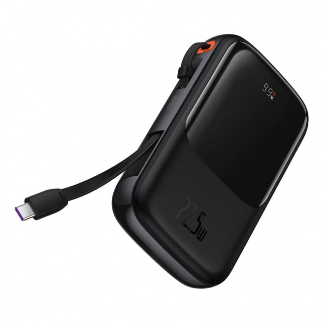 Powerbanka Baseus Qpow Pro s USB-C kabelem černá