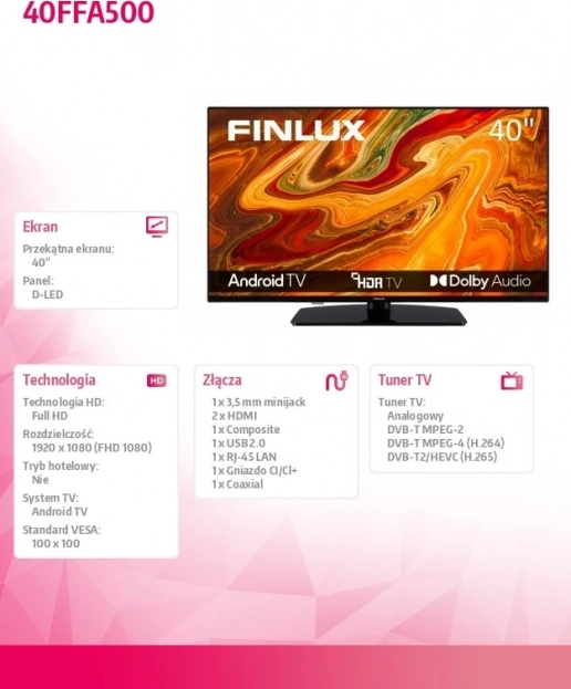 LED televizor 40 palců