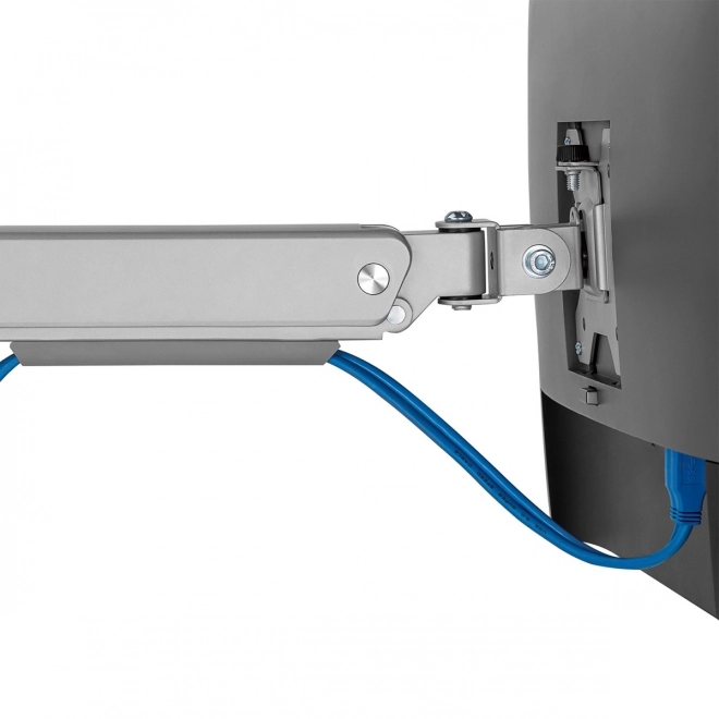 Ergonomické rameno na monitor s plynovou pružinou Ergo Office Stříbrný