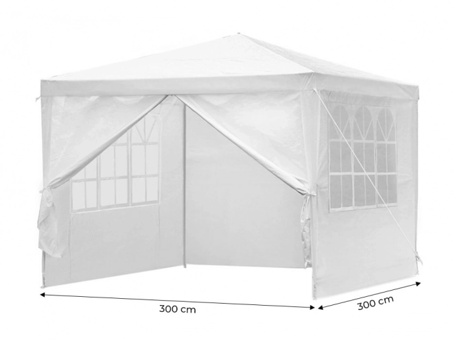 Zahradní pavilon stan 3x3 m bílý