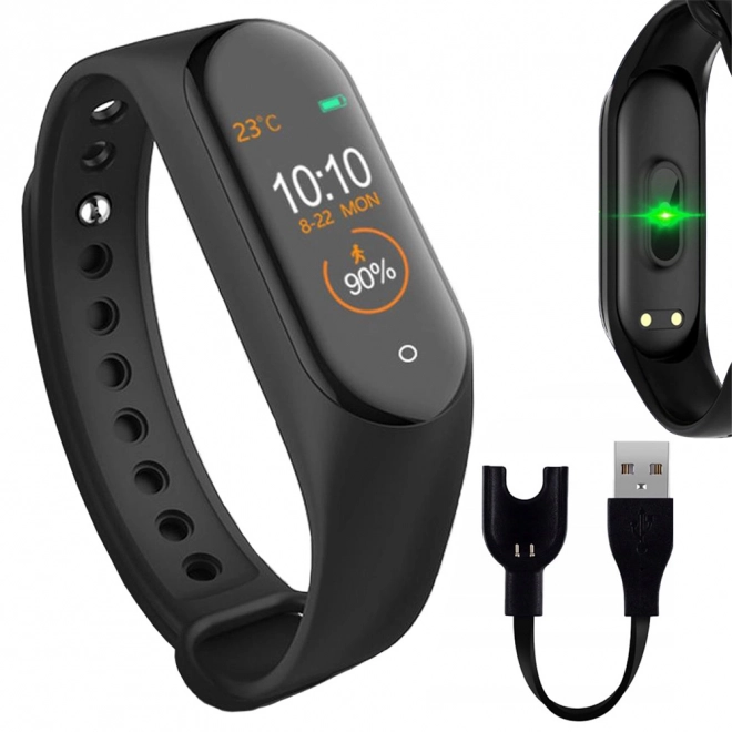 Sportovní náramek Smartwatch s monitorem srdečního tepu a krokoměrem