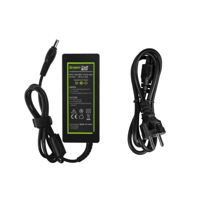 Napájecí zdroj PRO 19V 3,16A 60W 5,5-3,0mm pro Samsung R519