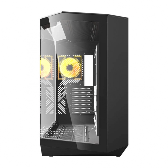 Počítačová skříň Darkflash s 4 ventilátory