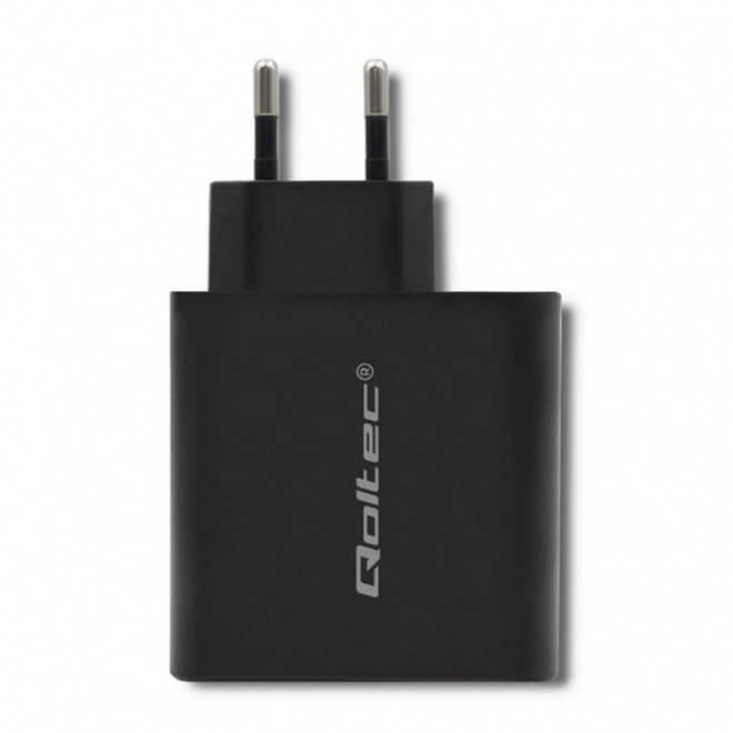 Nabíječka | 63W | 5-20V | 1,5-3A | USB typ C PD | USB QC 3.0 | Černá