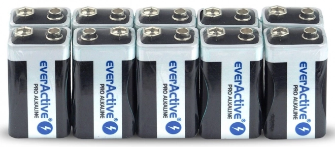 Alkalické baterie 9V everActive Pro Alkaline