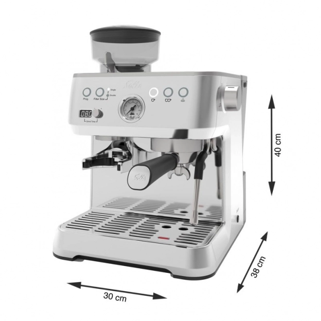 Espresso kávovar Solis Grind & Infuse Perfetta stříbrný