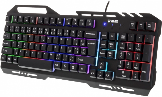 Klávesnice YKB 3200 Shadow metal, podsvícená LED diodami