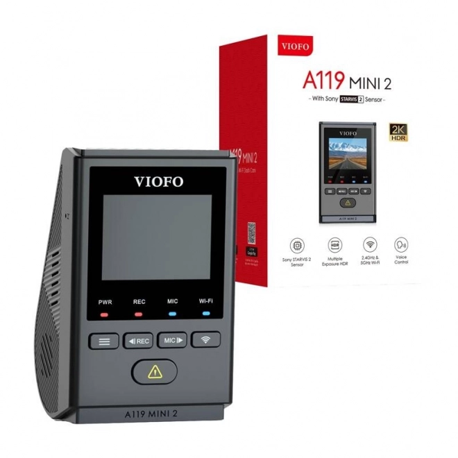 Viofo videorekordér s rozlišením 2K, WiFi a GPS