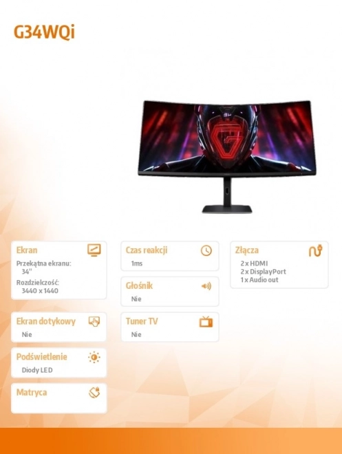 Xiaomi zakřivený herní monitor 34"