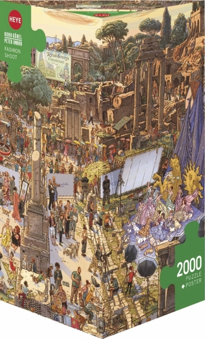Puzzle 2000 elements Módní přehlídka mezi ruinami starověkého Říma, Knoor Peter (Puzzle+Poster)
