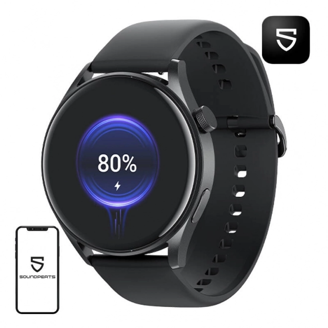 Soundpeats Watch 4 chytré hodinky černé