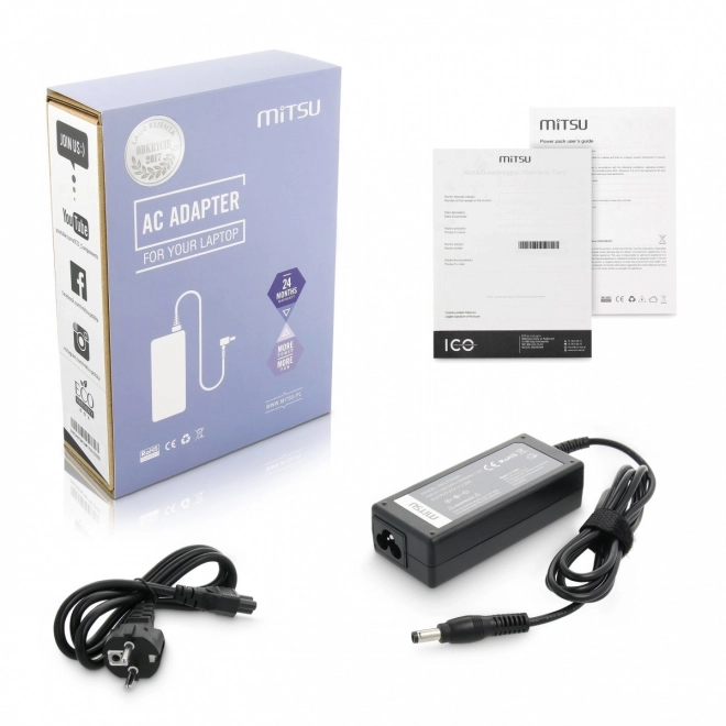 Nabíječka/nabíječka 20v 3,25a (5,5x2,5) - fujitsu, maxdata 65W