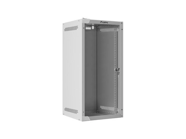Závěsná skříňka 10'' 12U 280x310 šedá flat pack