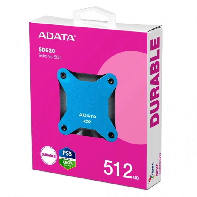 Externí SSD disk ADATA SD620 512GB Niebieský
