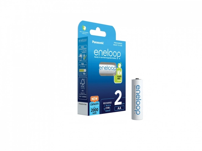 Eneloop dobíjecí baterie AA 2000 mAh 2 ks