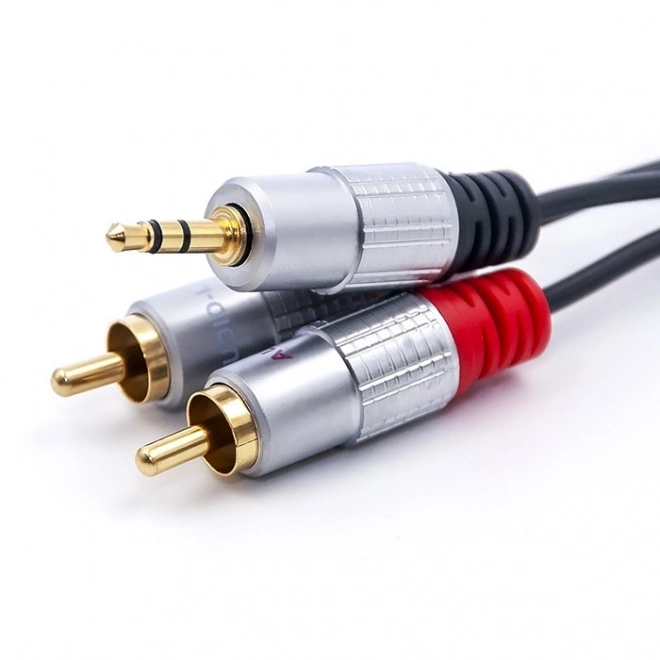 Kabel 2xRCA / Mini Jack 3,5 mm | 3 m | černý