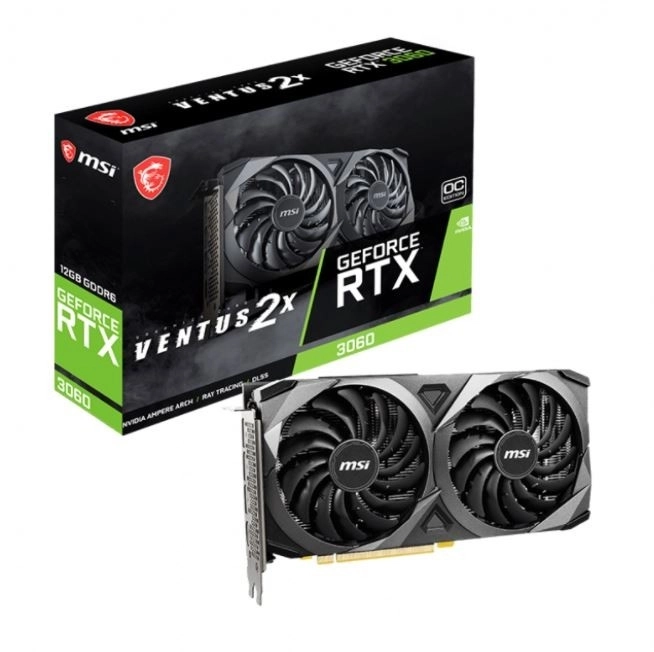Grafická karta NVIDIA GeForce RTX 3060 VENTUS 2X OC 12 GB GDDR6 (192bit, 3× DisplayPort, 1× HDMI)