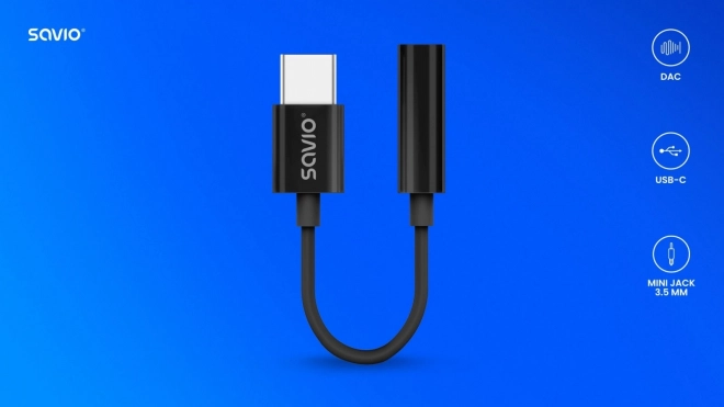 Audio adaptér - USB-C Jack 3,5 mm AK-74