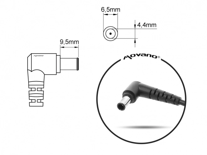 Nabíječka/zdroj 19,5V 4,7A (6,5x4,4 pin) - sony 80W