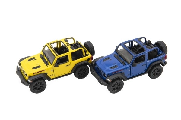 Kovový model Jeep Wrangler 2018 s otevřenou střechou