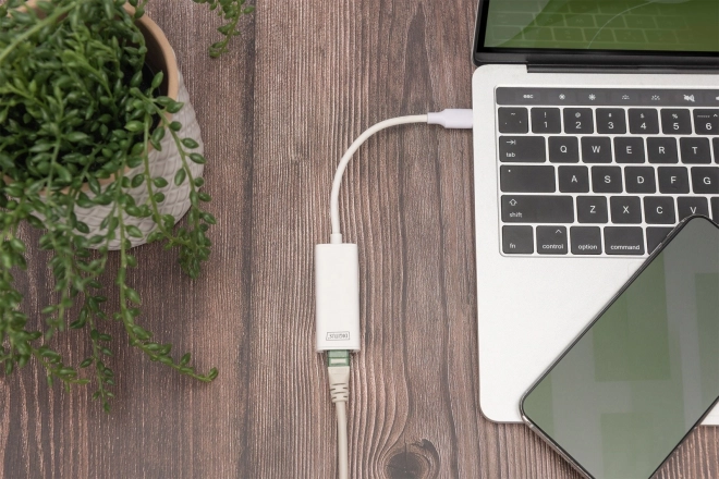 Kabelový síťový adaptér USB 3.0 typu C na gigabitový Ethernet 10/100/1000 Mb/s