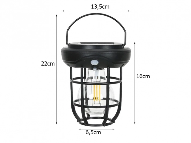 Vodotěsná solární lampa s čidlem pohybu a třemi režimy v LED