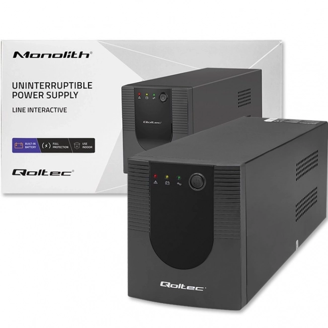 Záložní zdroj UPS Qoltec 1500VA 900W