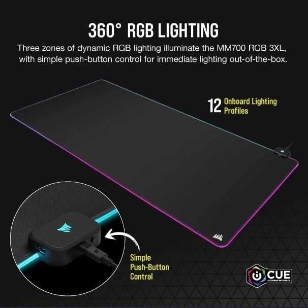 Herní podložka pro myš Corsair RGB 3XL