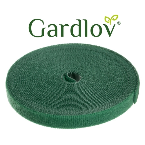 Gardlov zelená textilní páska s háčkem a smyčkou 5m