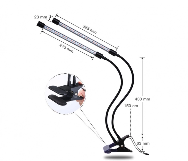 LED lampa na pěstování rostlin