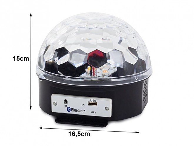 Led disko koule usb mp3 projektor s bluetooth a laserem
