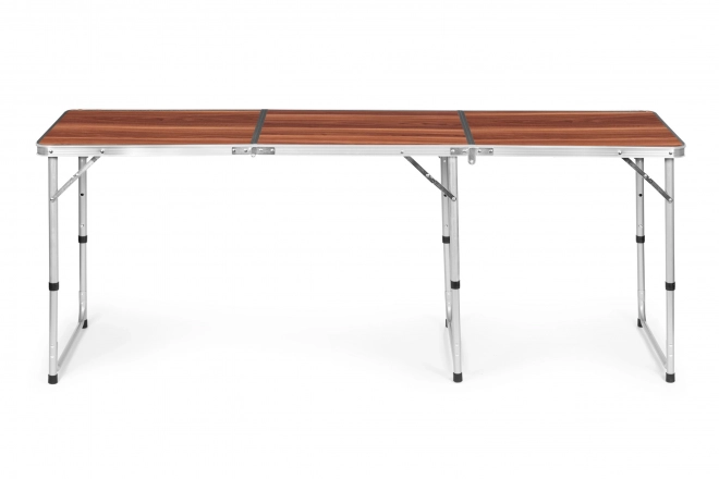 Stolik turystyczny stół składany kemping brązowy blat 180 x 60 cm