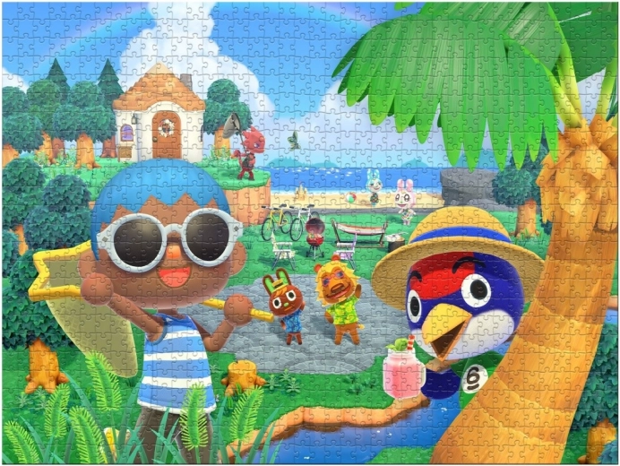 Barevný motiv z Animal Crossing