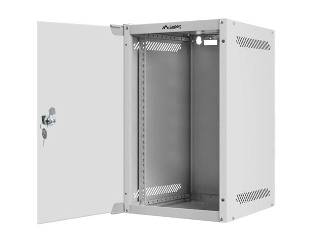 Nástěnná skříň 9U 10 palců 280x310mm šedá