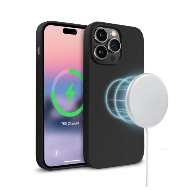 Magnetické pouzdro na iPhone 14 Pro Max s MagSafe černé