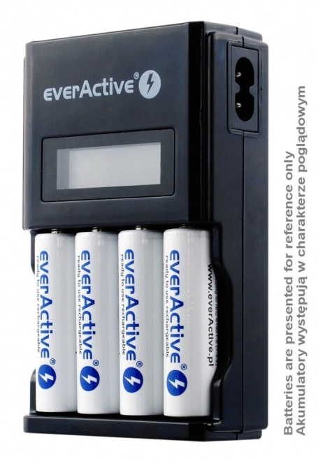Černá nabíječka everActive NC-450 pro AA/AAA baterie