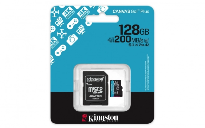MicroSD karta 128GB Canvas Go! Plus s adaptérem