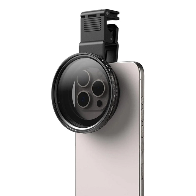 Mobilní svorkový polarizační filtr Apexel HD sklo 67mm