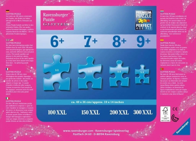 Puzzle XXL 100 ks Ledové království Třpytivý sníh