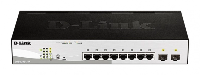Přepínač DGS-1210-10P s 8GE PoE a 2SFP