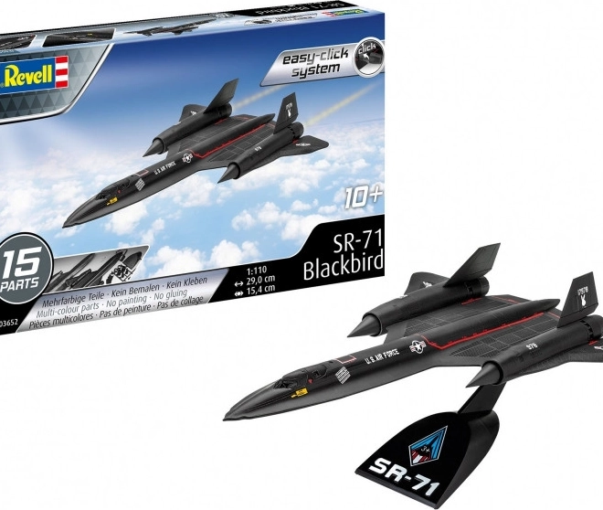 Plastikový model SR-71 Blackbird Easy-Click 1:110