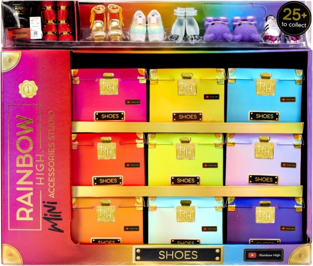 Rainbow High Kolekce Luxusních Bot Display 27 párů