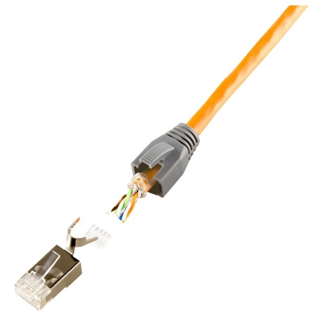 Stíněné konektory RJ45 CAT.6, 6A, 7 - 10 ks