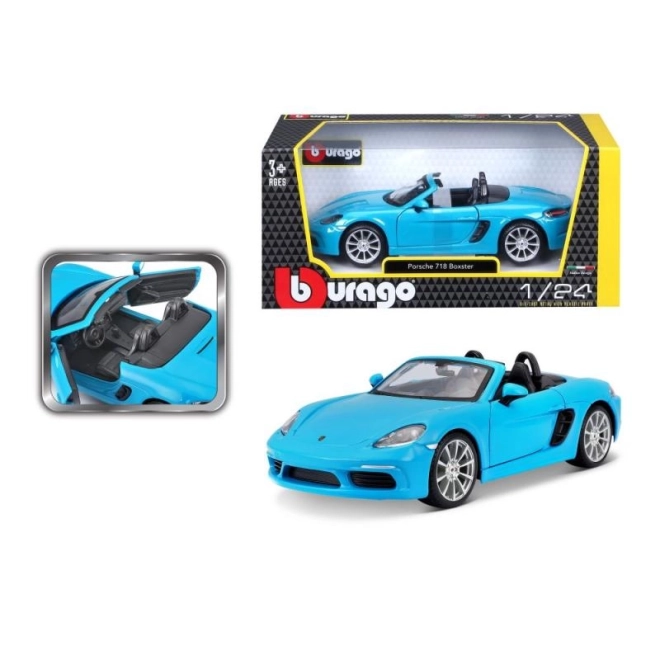 Bburago 1:24 Porsche 718 Boxster Blue